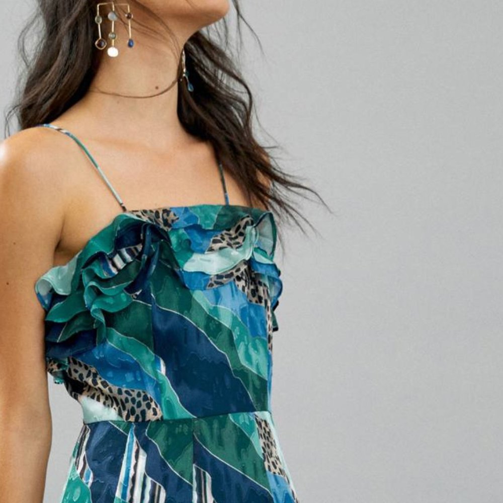 Anthropologie Ondine Ruffled Maxi Dress - Picture 7 of 12